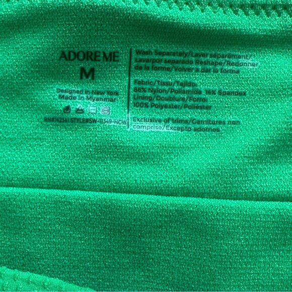 Adore Me Vibrant Green Bikini Set – Medium | High Waist Swimwear - Picture 15 of 15